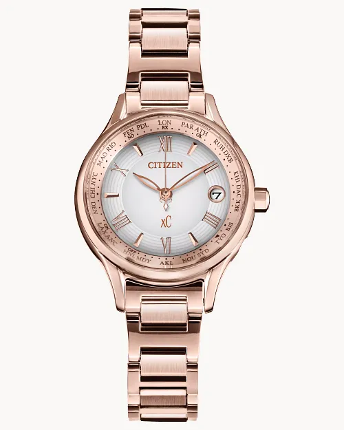 CITIZEN 腕時計 EC1164-53W Citizen xC Pink Dial Super Titanium Bracelet EC1164-53W